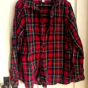 LL Bean women’s red flannel size medium